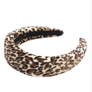 NWOT H&M cheetah print puffy headband women’s 🐱
